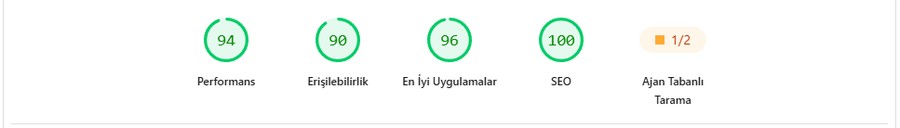 Nitrify PageSpeed skorları
