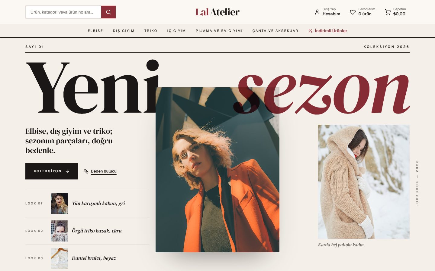 Lal Atelier demo mağaza